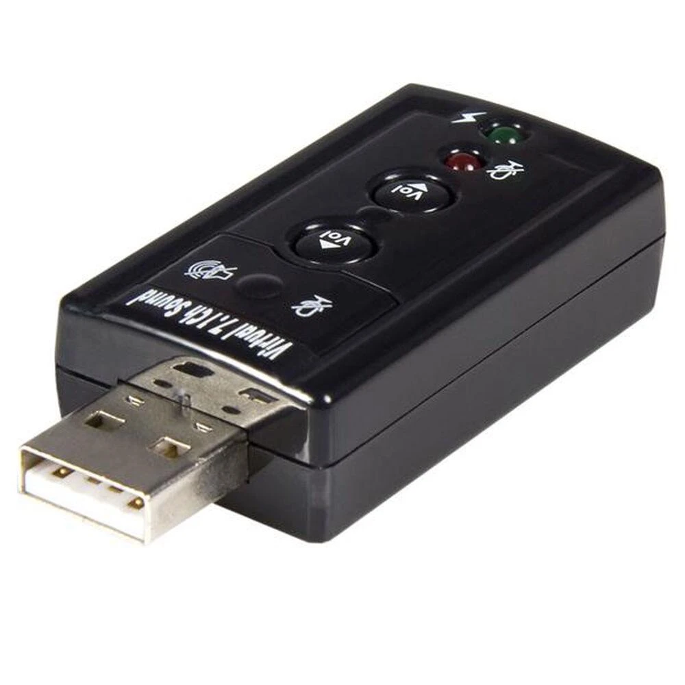 USB garso adapteris su 7.1 virtualaus garso funkcija