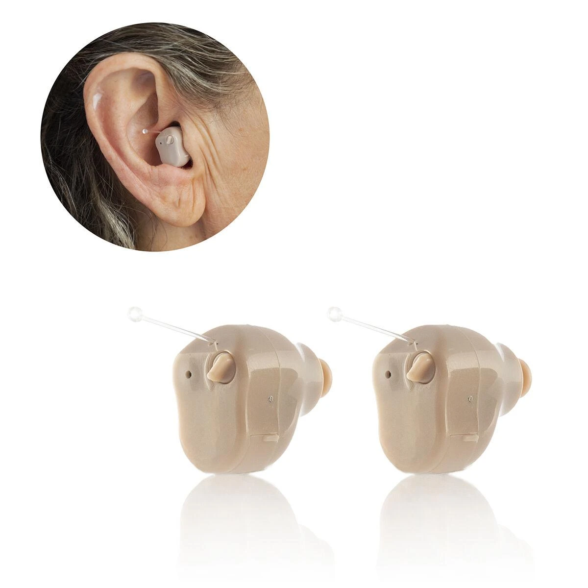 Klausos aparatas su priedais InnovaGoods Hearzy, smėlio spalvos