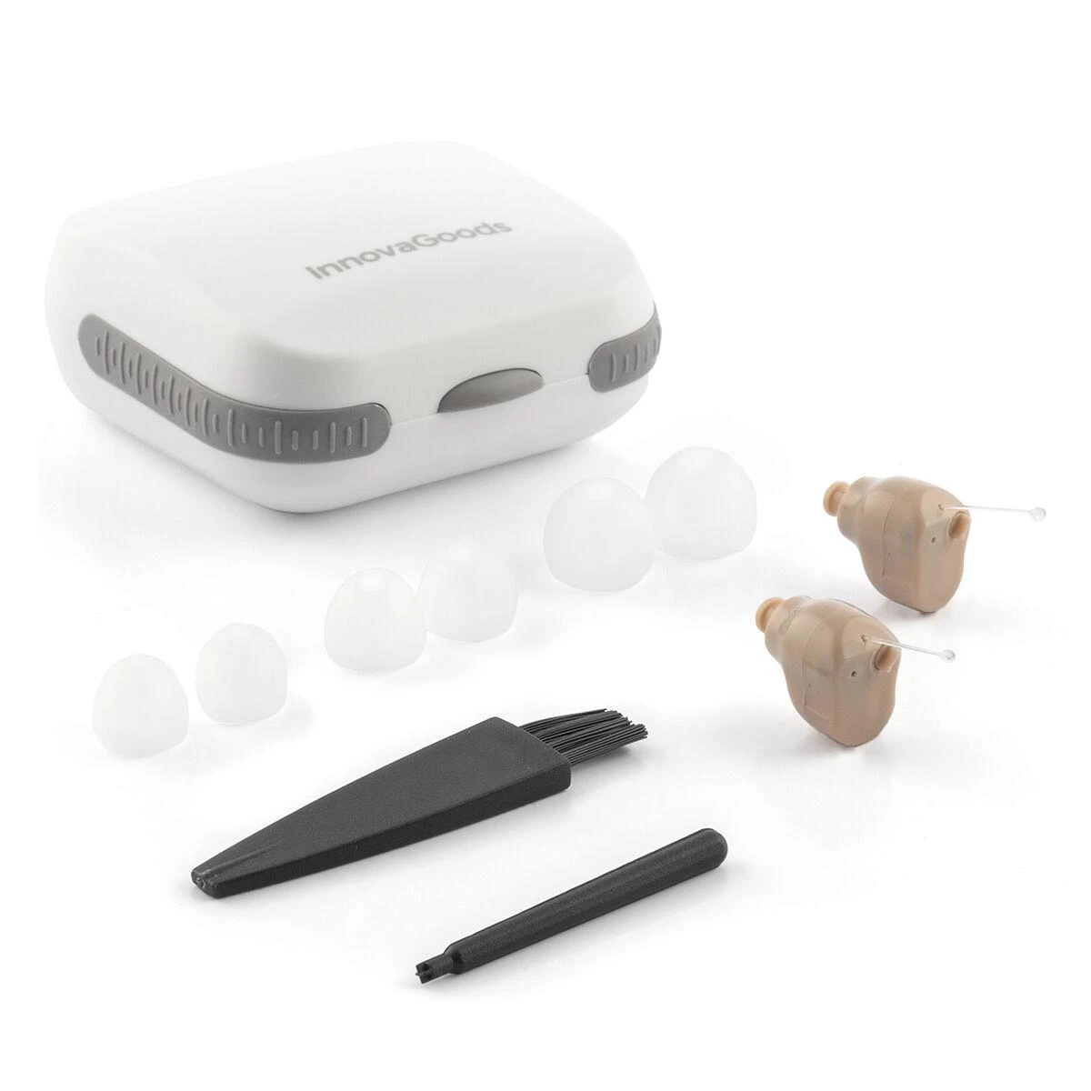Klausos aparatas su priedais InnovaGoods Hearzy, smėlio spalvos