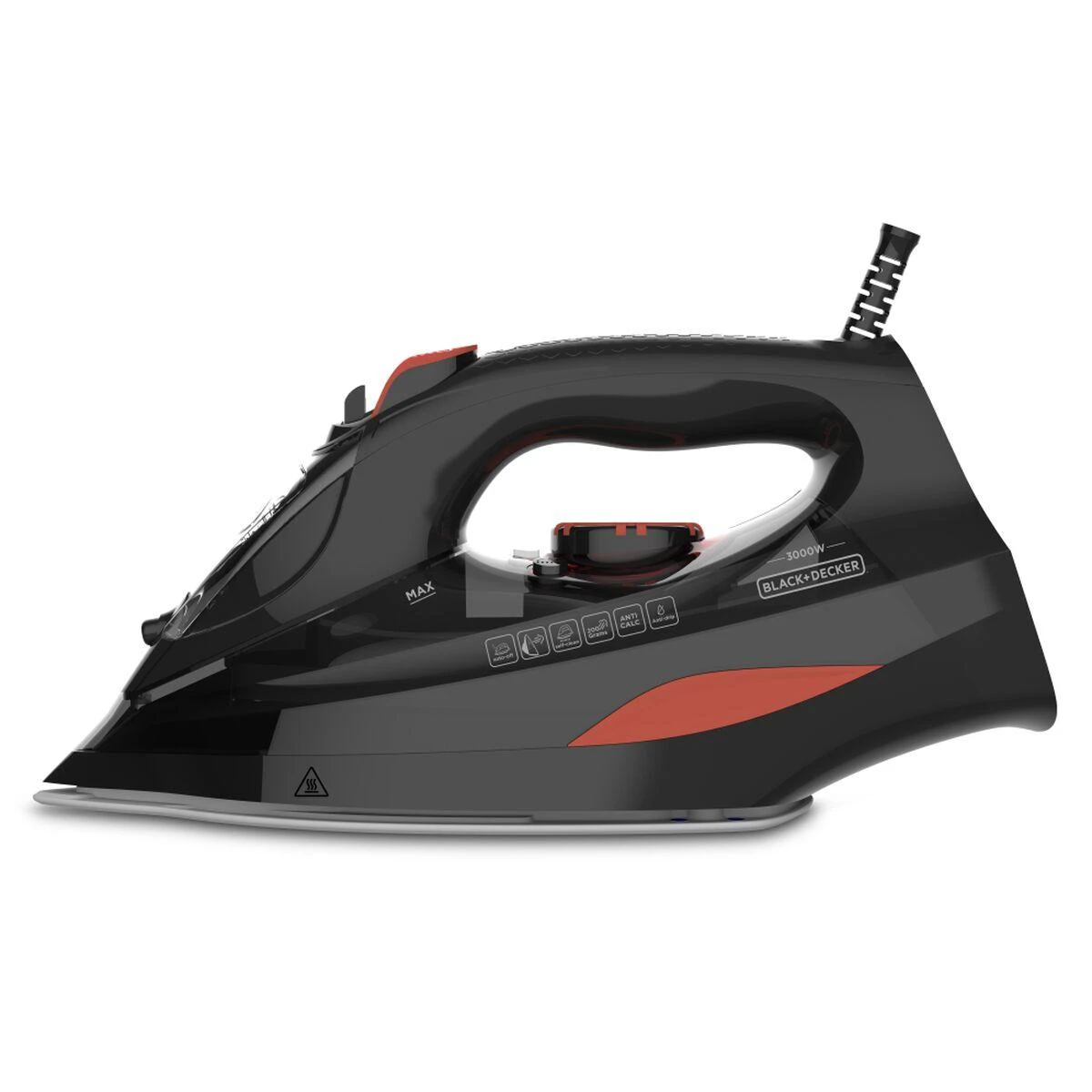 Black & Decker juodas+decker Garų lygintuvas Juodas & Decker BXIR3000E (3000W; juodas)