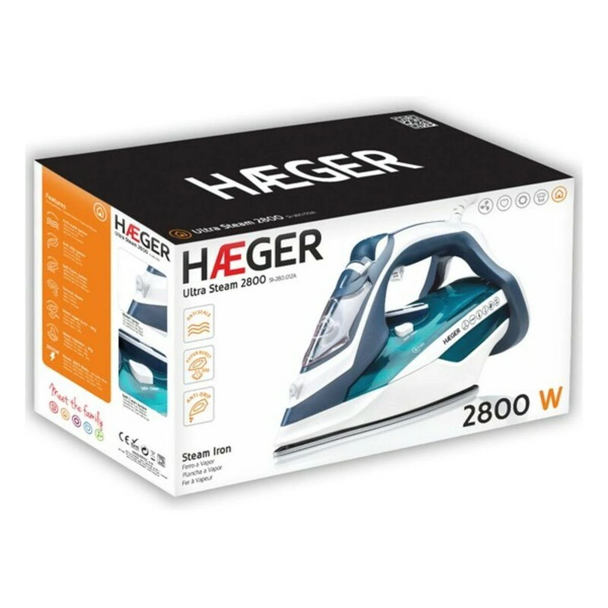 Lygintuvas Polti Haeger SI-280.014A Ultra Steam Inox Lygintuvas 2800W