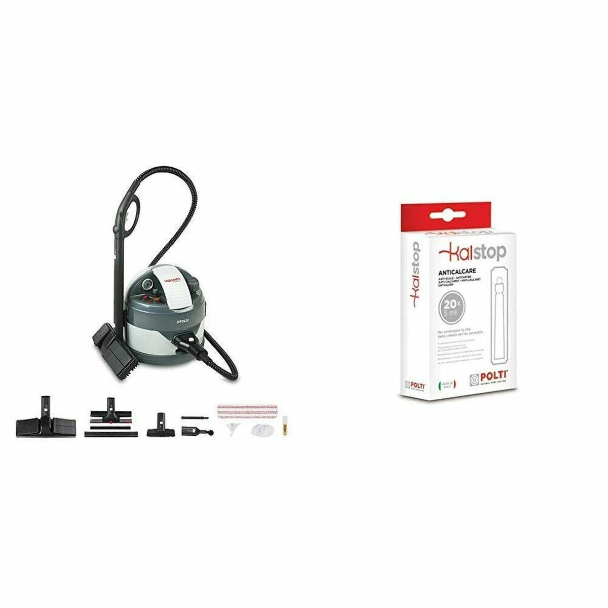 Polti | Garų valytuvas | PTEU0260 Vaporetto Eco Pro 3.0 | Galia 2000 W | Garų slėgis 4,5 baro | Vanduo bako talpa 2 L | Pilkas
