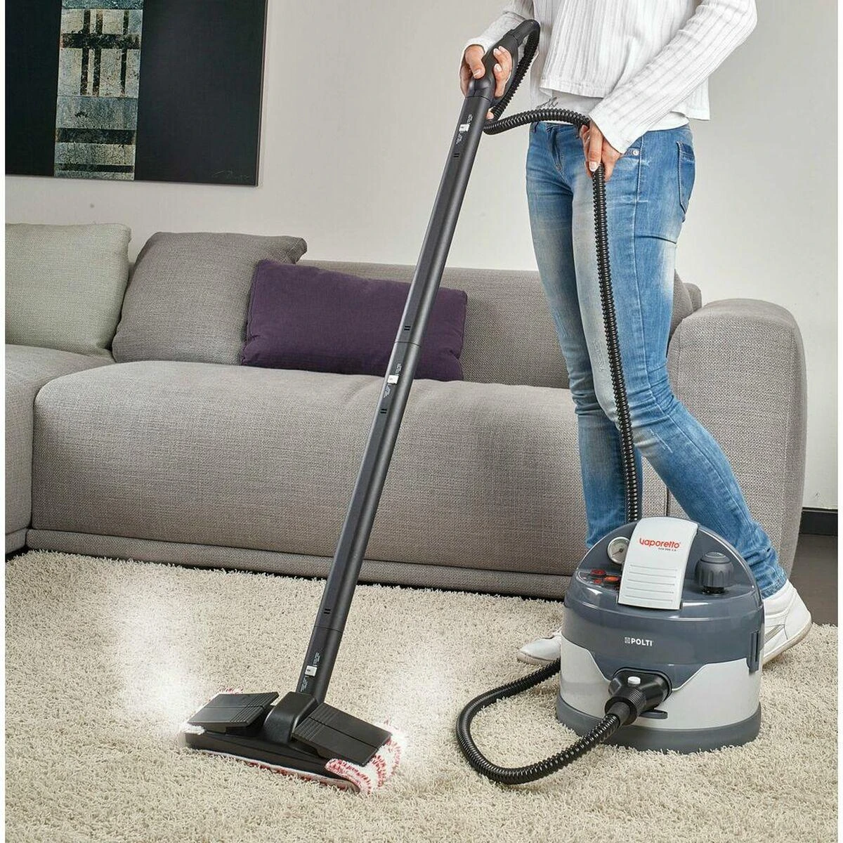 Polti | Garų valytuvas | PTEU0260 Vaporetto Eco Pro 3.0 | Galia 2000 W | Garų slėgis 4,5 baro | Vanduo bako talpa 2 L | Pilkas