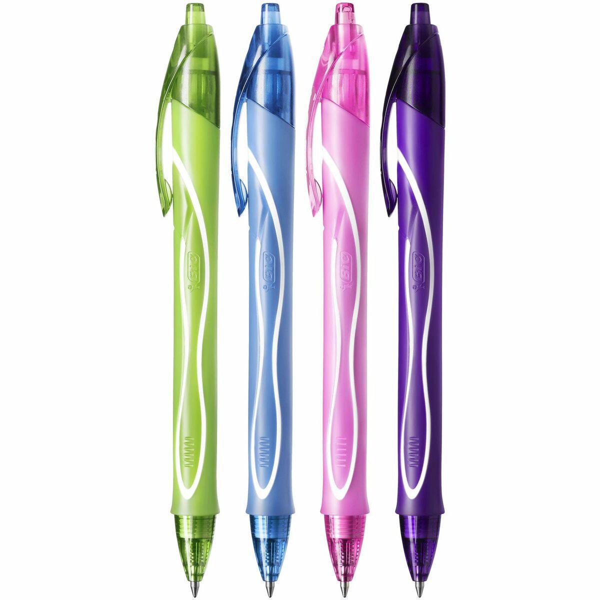 Bic Gelinis rašiklis Gel-Ocity Quick Dry, įvairių spalvų, pakuotėje 12 vnt.