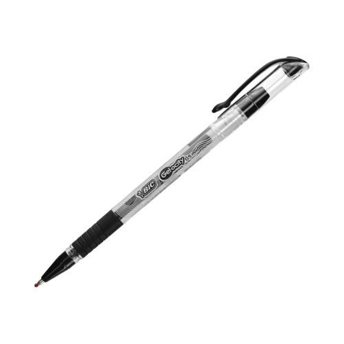 BIC Gelinis rašiklis Gel-ocity Stic 0,5 mm, juodas, pakuotėje 30 vnt.