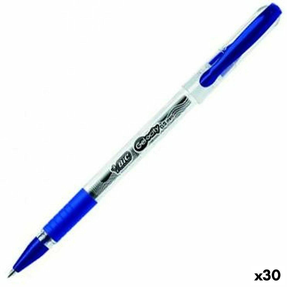 BIC Gelinis rašiklis Gel-ocity Stic 0,5 mm, mėlynas, pakuotėje 30 vnt.