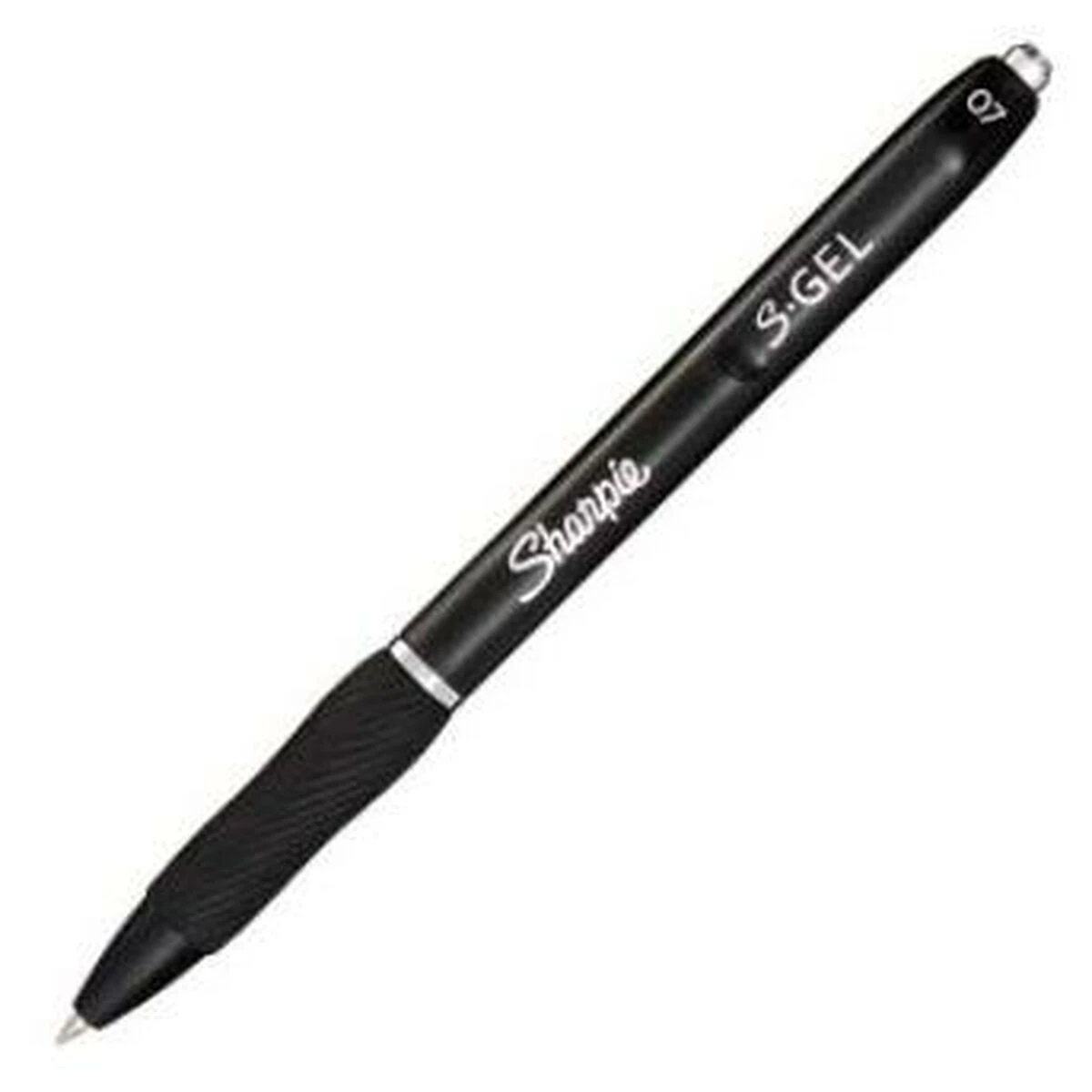 Sharpie S-Gel, Ištraukiamas gelio rašiklis, Juoda, Juoda, Vidutinis, 0,7 mm, Dėžutė