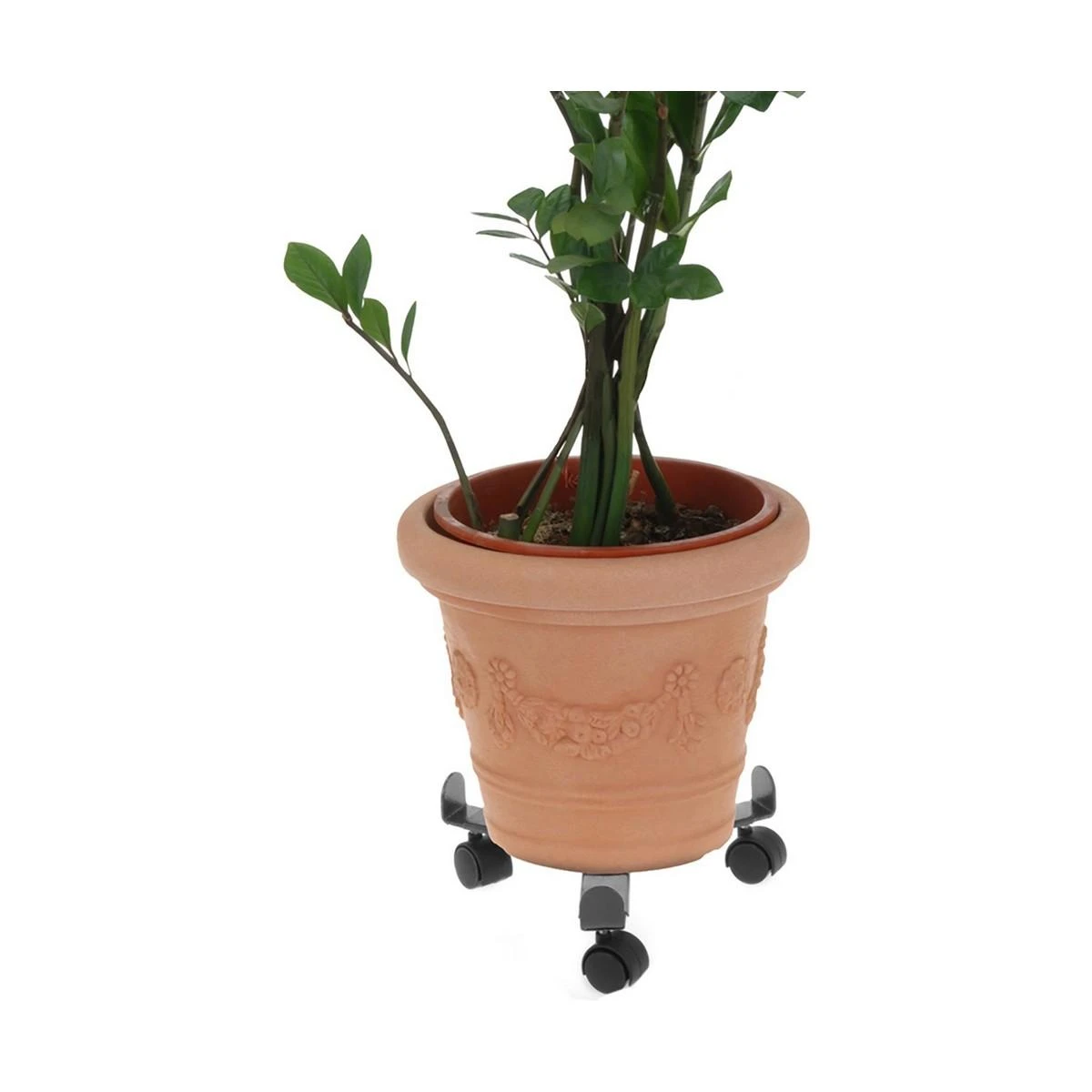 ProGarden Augalų padėklai su ratukais metalinė reguliuojama 23-30 cm