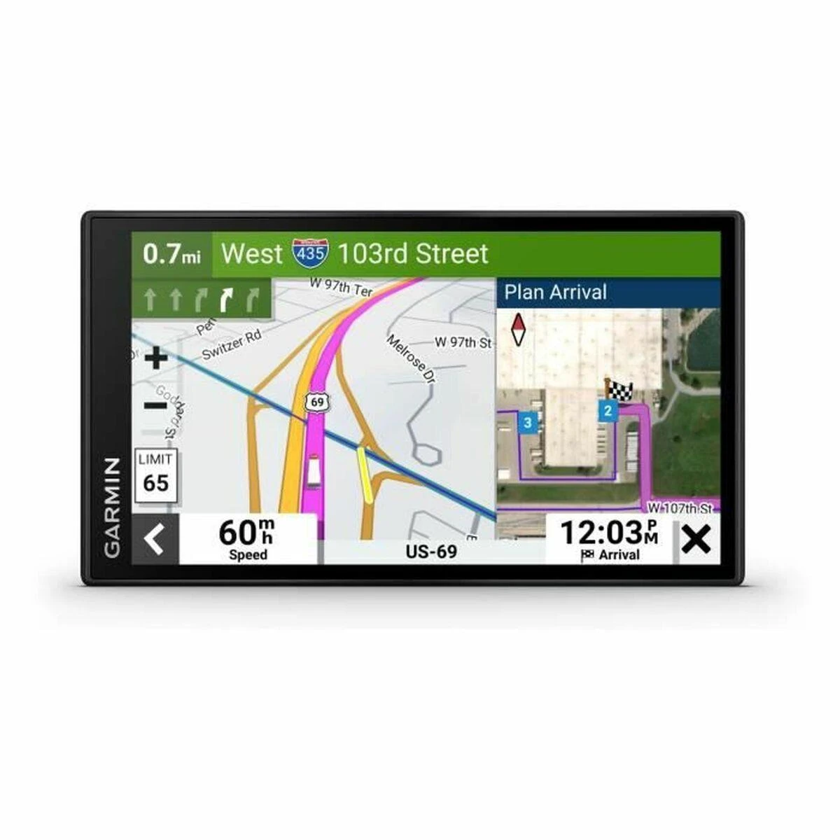 Sunkvežimių palydovinė navigacija Garmin dēzl LGV610 6" su „Live Traffic“