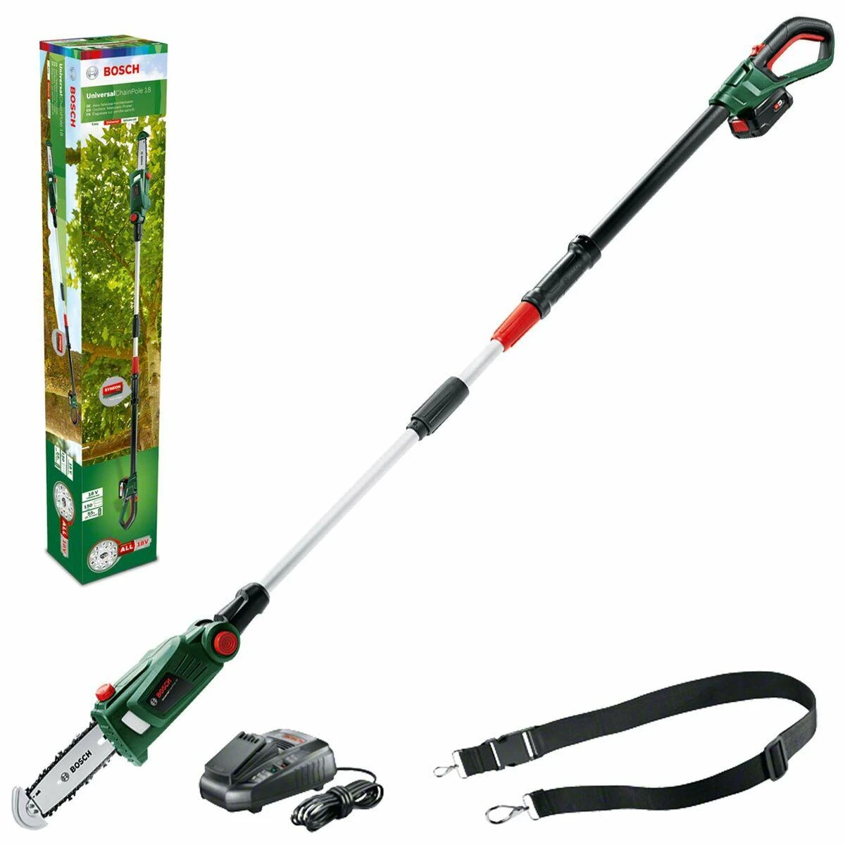 Akumuliatorinė aukštapjovė Bosch UniversalChainPole 18