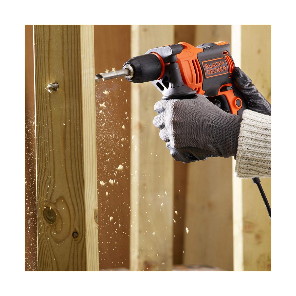 Black & Decker Gręžtuvas 710 W smūginis gręžtuvas, 1 greitis