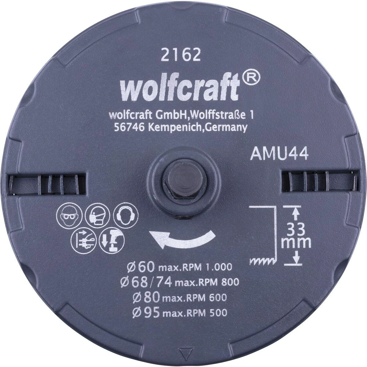 5 dalių gręžimo karūnėlių rinkinys Wolfcraft 2162000; 60/68/74/80/95 mm