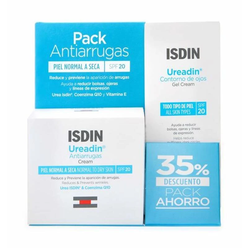 "Isdin Ureadin" priešraukšlinė priemonė normaliai odai Spf20 50ml "DUPLO Eye Contour" 15ml