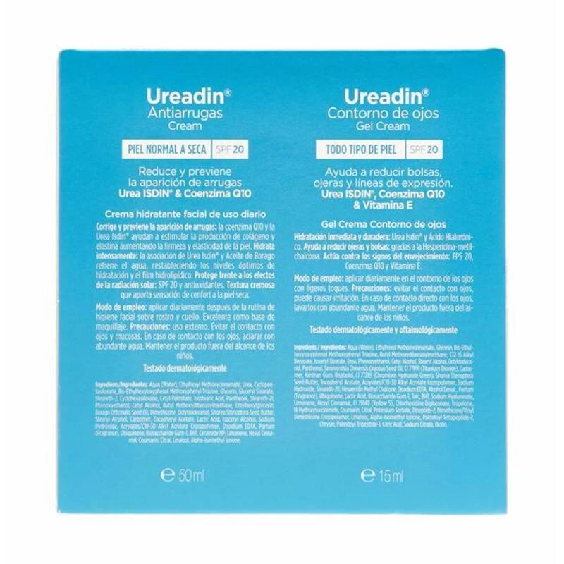 "Isdin Ureadin" priešraukšlinė priemonė normaliai odai Spf20 50ml "DUPLO Eye Contour" 15ml