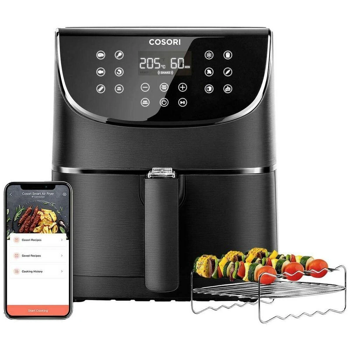 Cosori Smart CS158-AF-RXB karšto oro gruzdintuvė, 5.5l