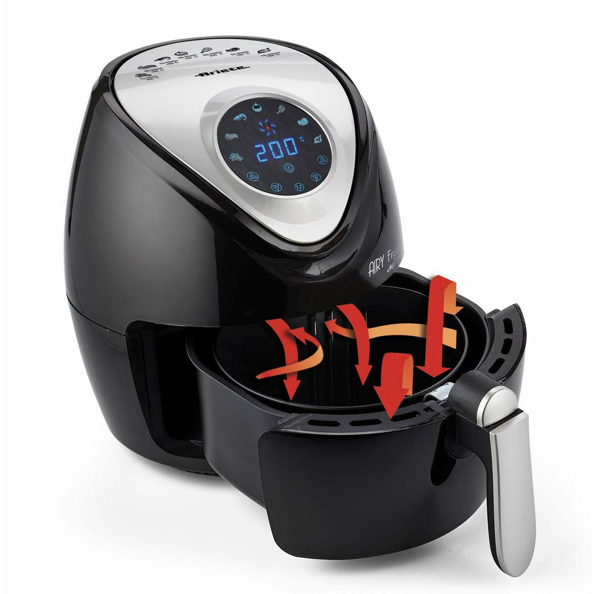 Gruzdintuvė Fryer fat-free Ariete Air Fryer 4616 (No data, 1300W, juodos spalvos)