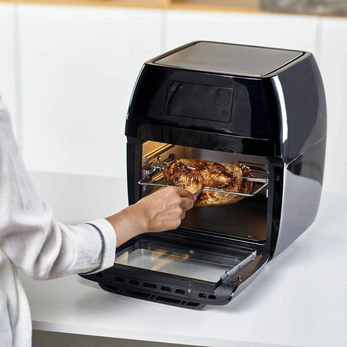 Gruzdintuvė Black & Decker Juodas & Decker Air fryer with orkaitė Juodas & Decker BXAFO1200E (1700W)