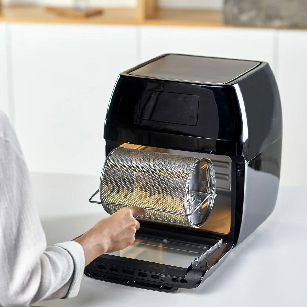 Gruzdintuvė Black & Decker Juodas & Decker Air fryer with orkaitė Juodas & Decker BXAFO1200E (1700W)