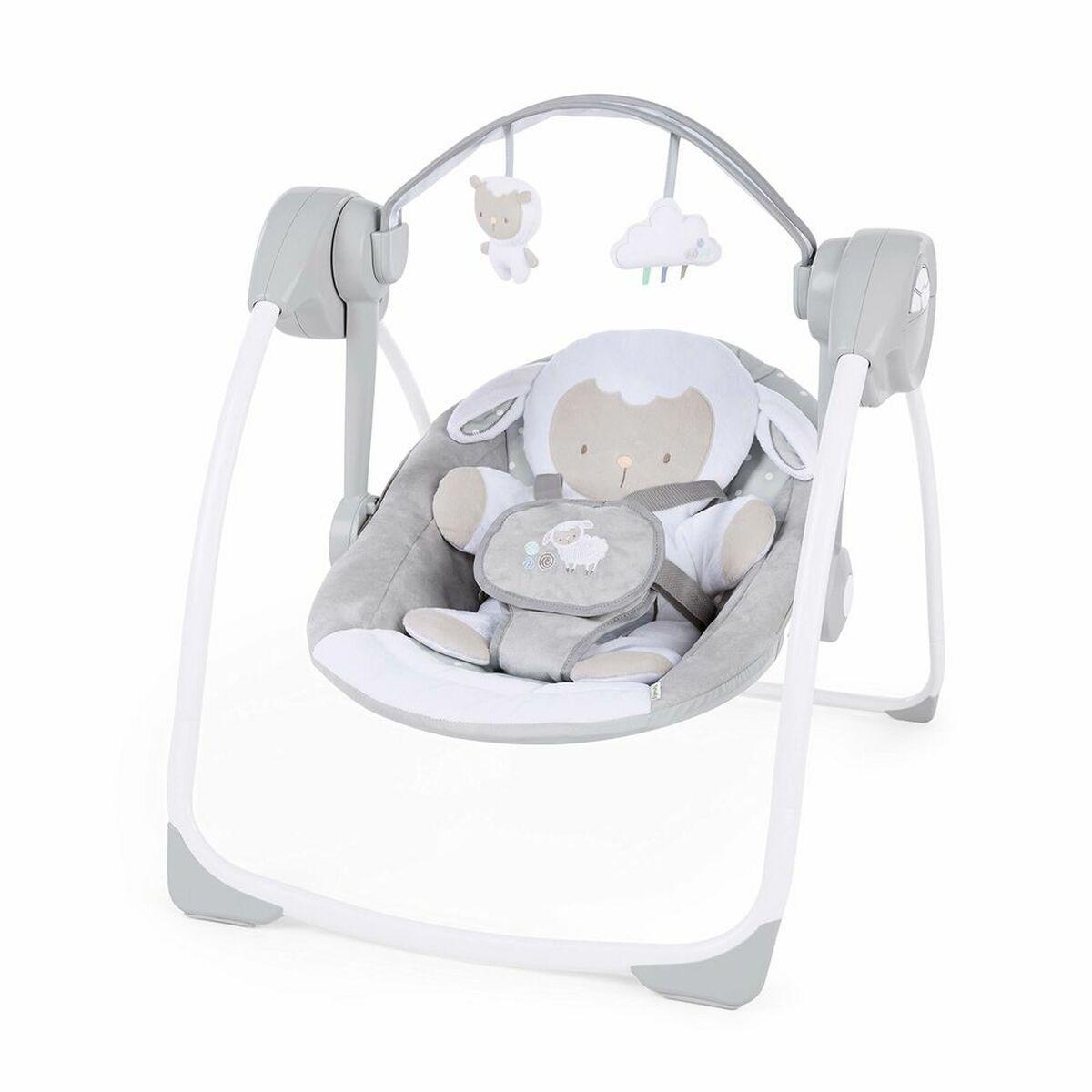 Ingenuity IŠRADINGUMAS – „Comfort 2 Go Portable Swing™“ – glamonėjanti ėriuko formos sūpynės – (IN-12184)