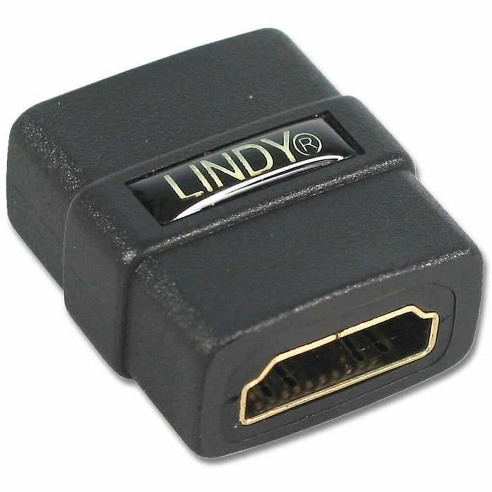 Adapteris - LINDY HDMI M/F Jungtis, 18Gb/s, 4K, UHD, 60Hz, Juodas