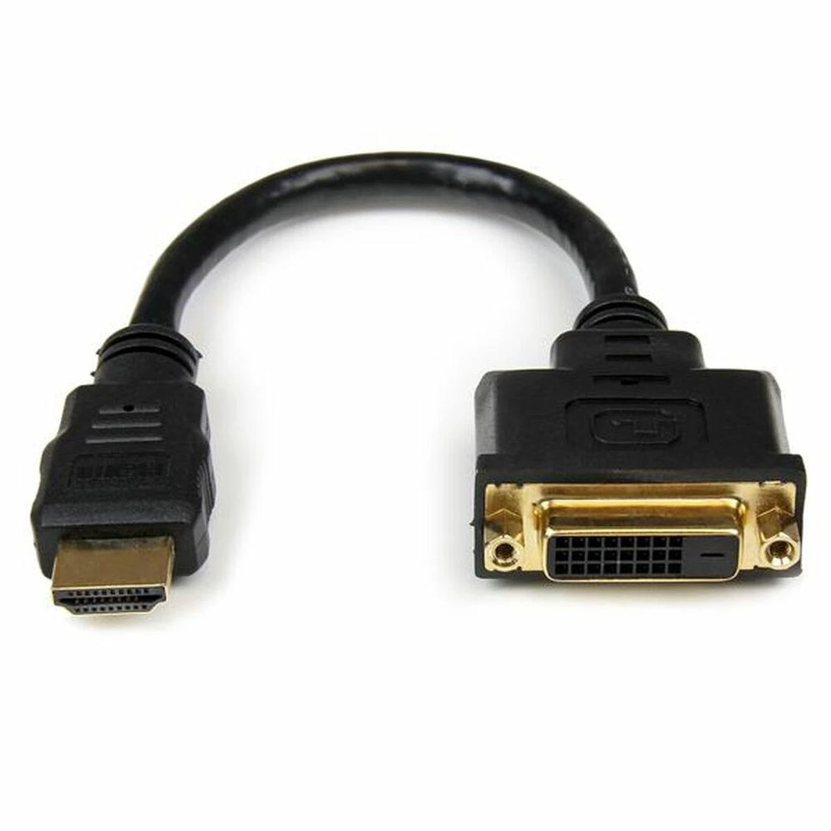 Kabelis StarTech HDMI - DVI-D 0.3m juoda (HDDVIMF8IN)