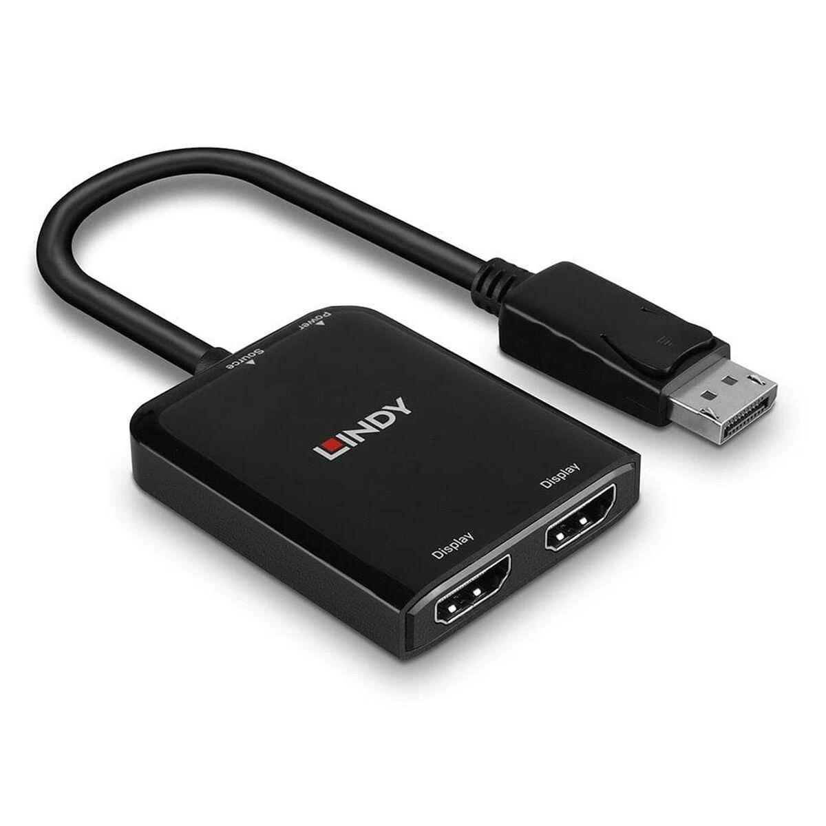 Lindy DisplayPort arba 2x HDMI MST juoda