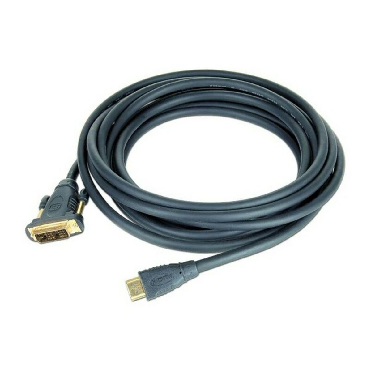 GEMBIRD CC-HDMI-DVI-0.5M Gembird HDMI-DVI kištukas-kištukas kabelis su auksinėmis jungtimis, 0.5m