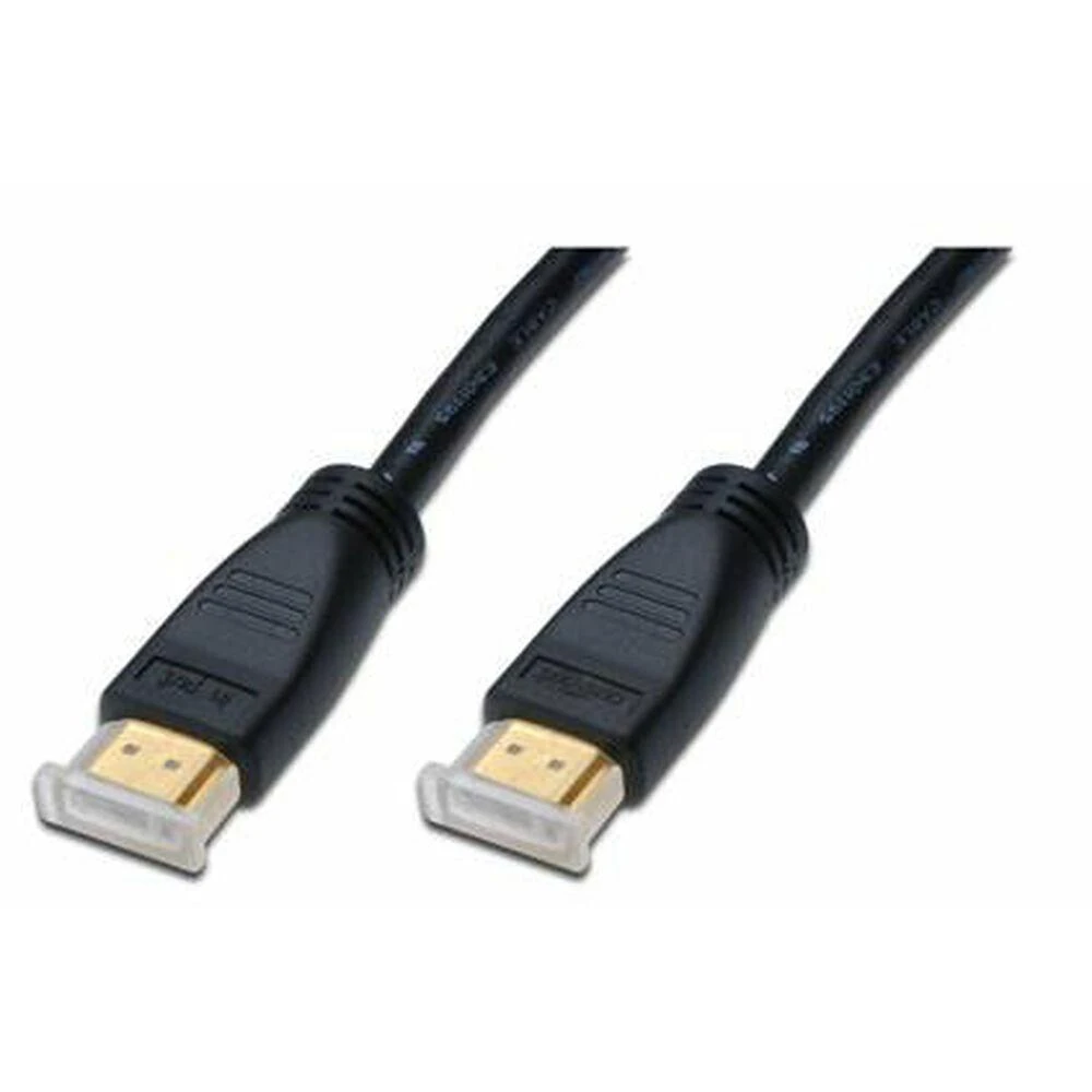 Assmann Electronic DIGITUS HDMI didelės spartos A tipo jungties kabelis su stiprintuvu. M/M 10.0m Full HD CE auksinis bl