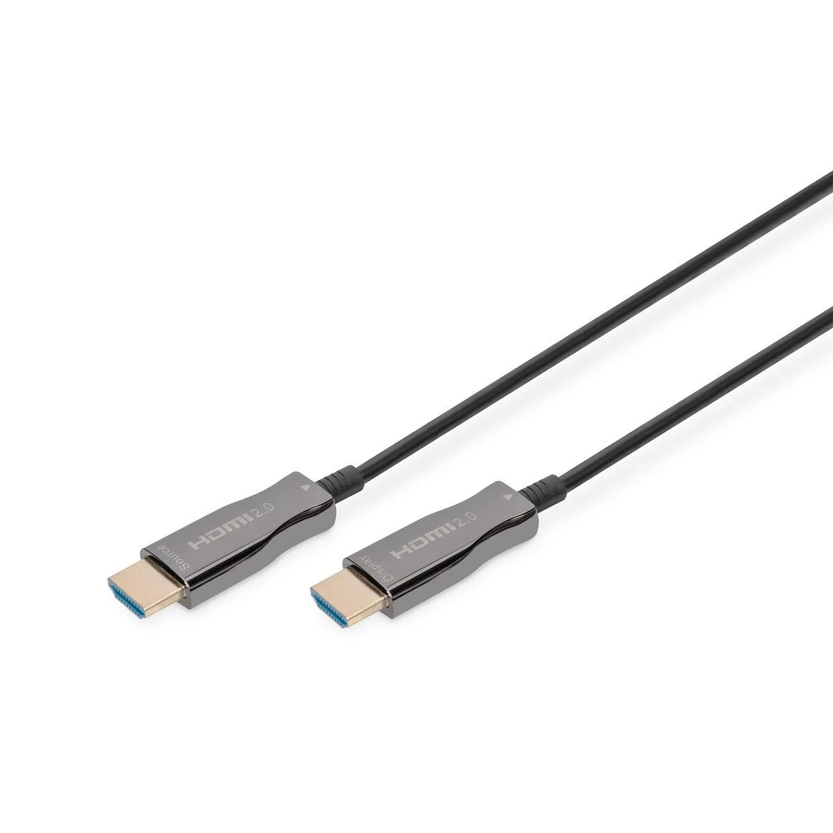 Digitus „Assmann“ elektroninis ASSMANN jungiamasis kabelis HDMI hibridinis šviesolaidinis „Premium HighSpeed Ethernet“ AOC 4K 60Hz UHD tipas HDMI A/HDMI A M/M 10m