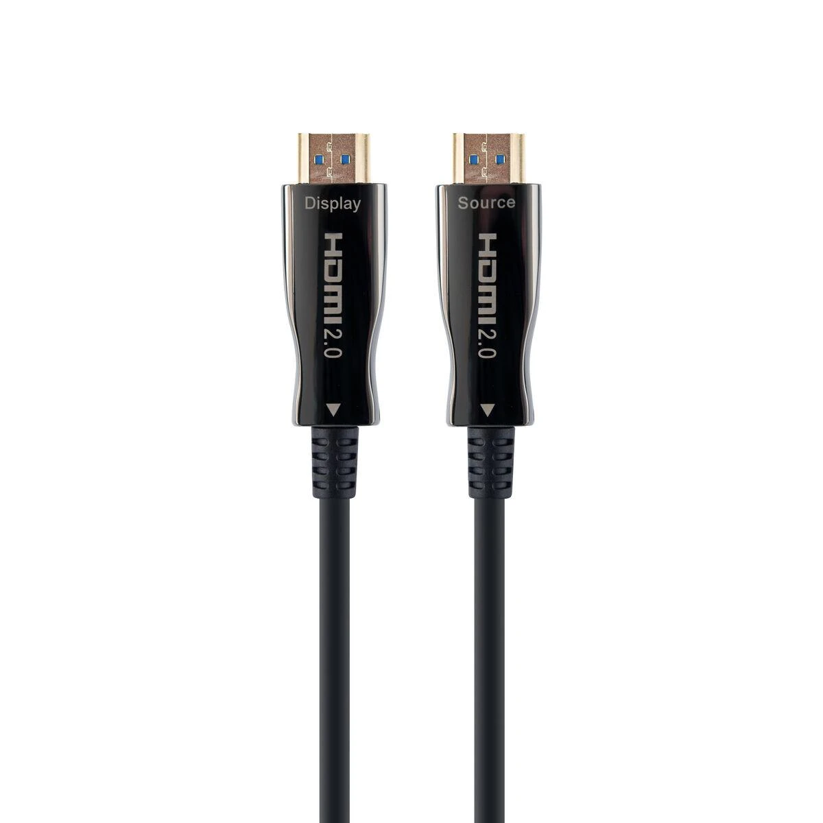 Gembird HDMI 2.0 kabelio jungtys su Display ir Source žymėjimu