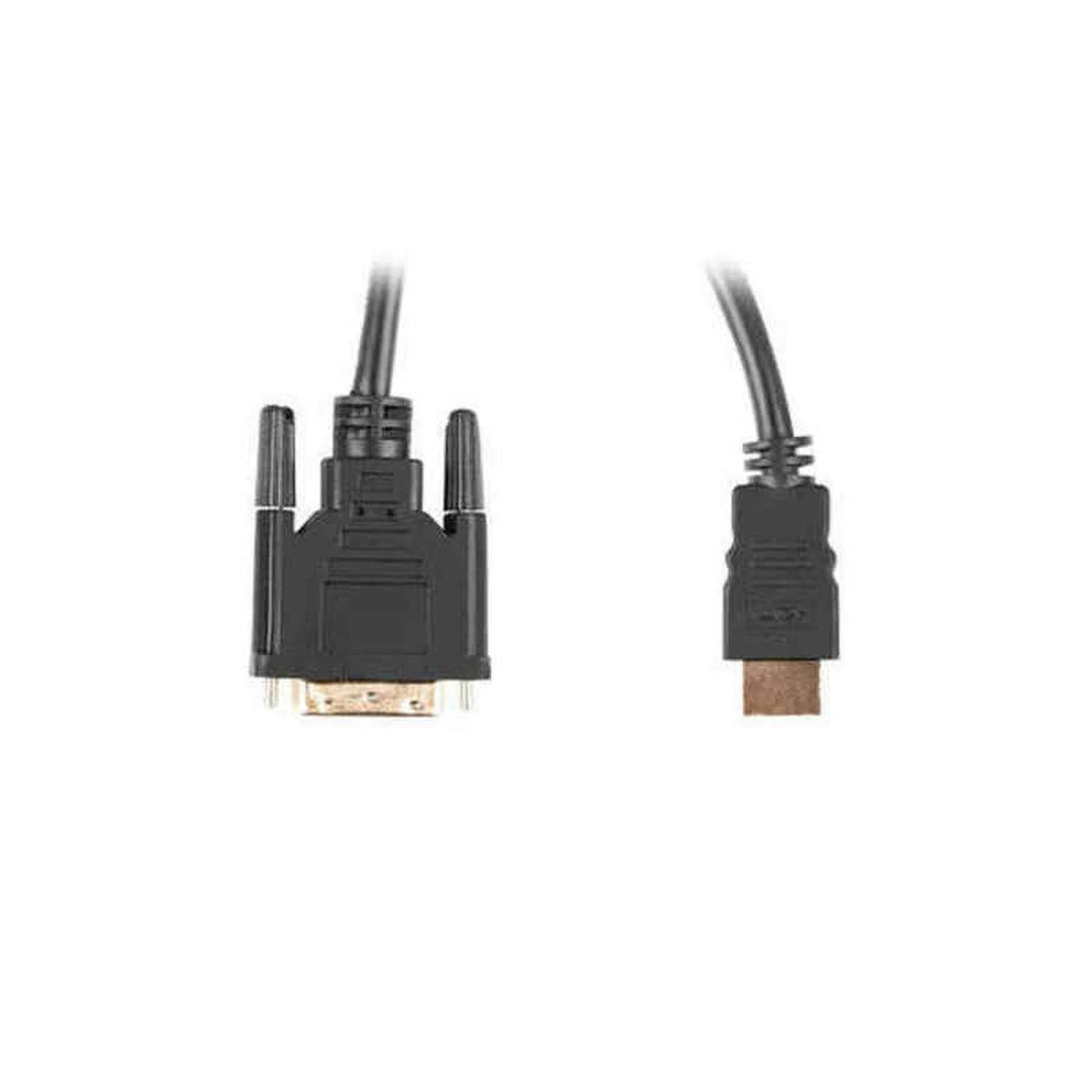HDMI į DVI-D kabelio jungtys