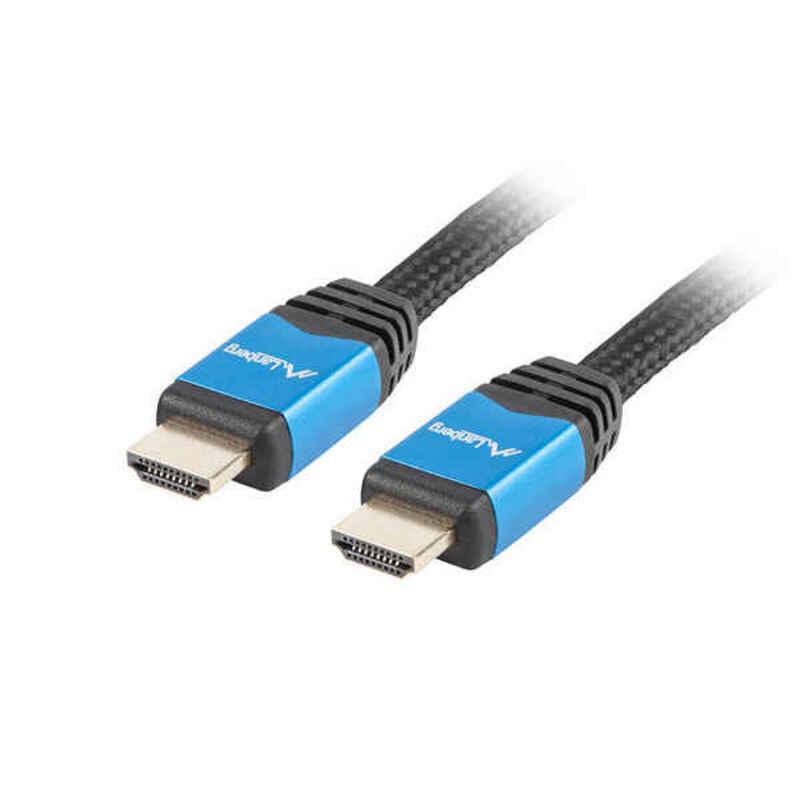 LANBERG CA-HDMI-20CU-0010-BL kabelis HDMI M/M V2.0 1M Juodas Premium