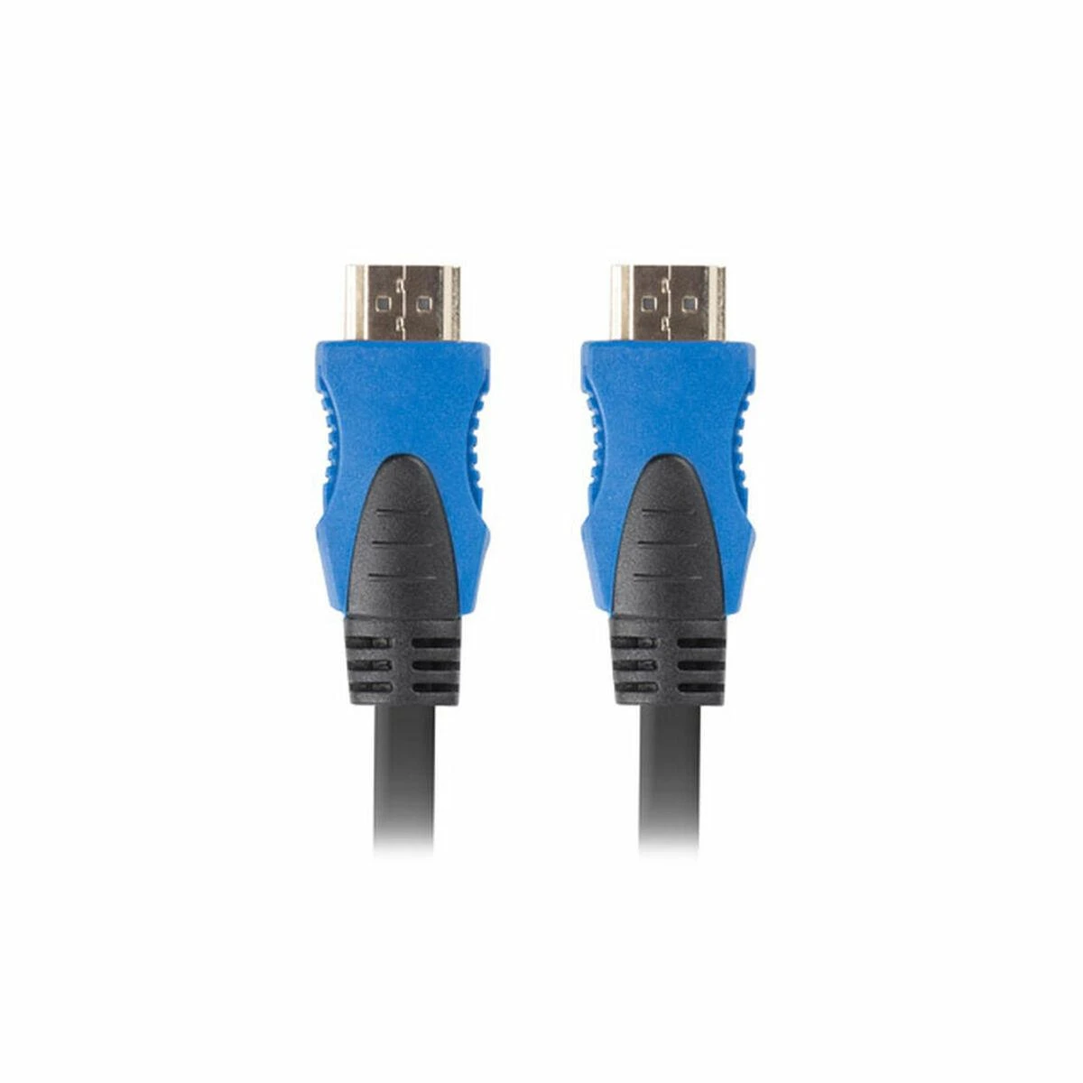 HDMI kabelis su mėlynomis jungtimis