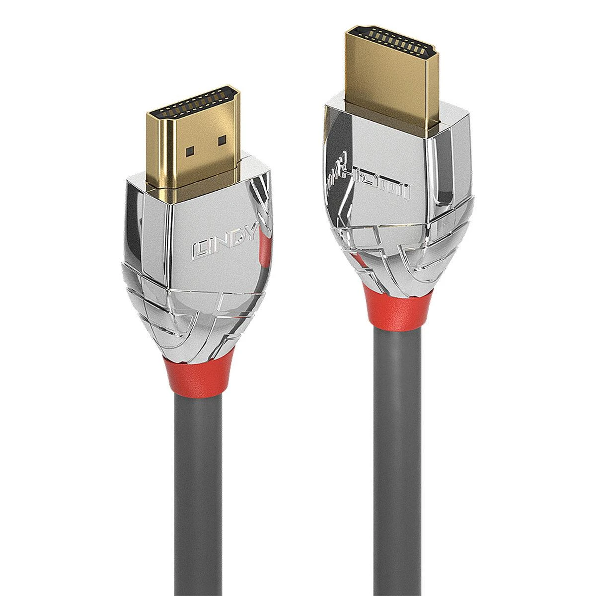 HDMI Laidas - LINDY Cromo Line HDMI Laidas, M/M, Didelės Spartos, 4096x2160@60Hz, 18Gbps, 0.5 m, Pilkas