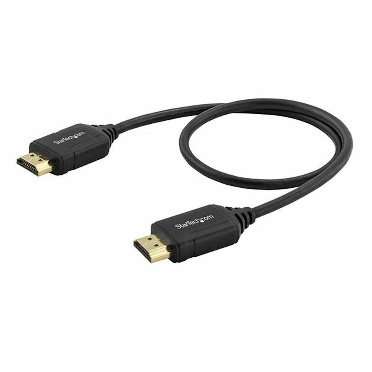 Trumpas juodas HDMI laidas, 0.5m