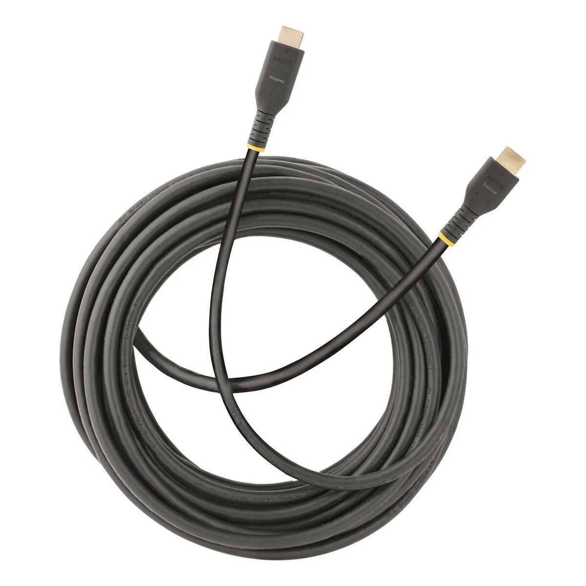 Juodas HDMI laidas su Display ir Source jungtimis