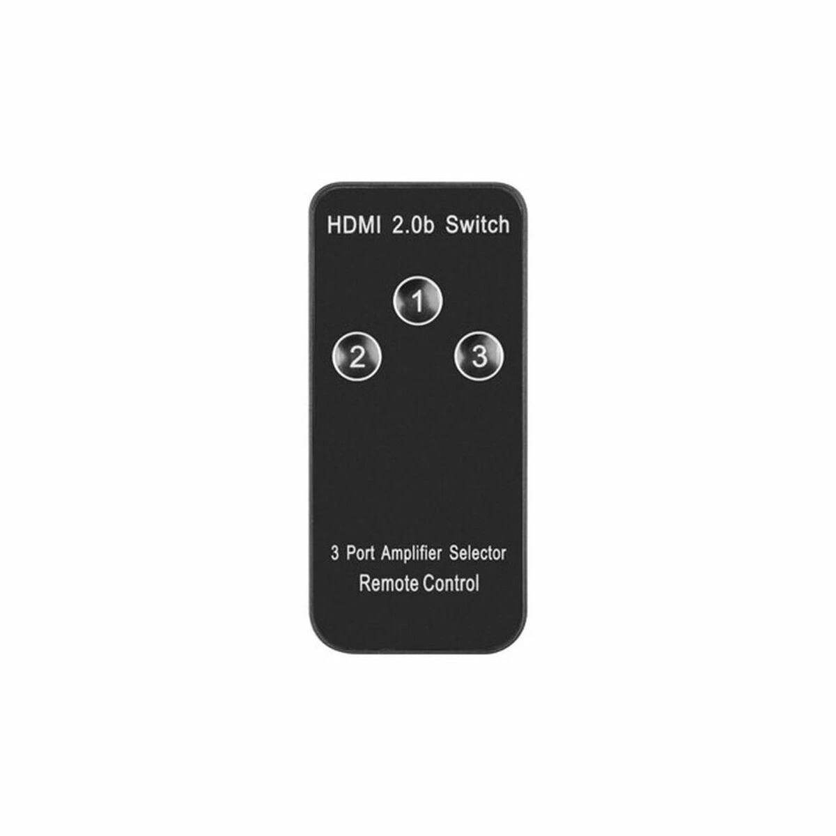 LANBERG switch video 3-port HDMI juodas + micro USB prievadas