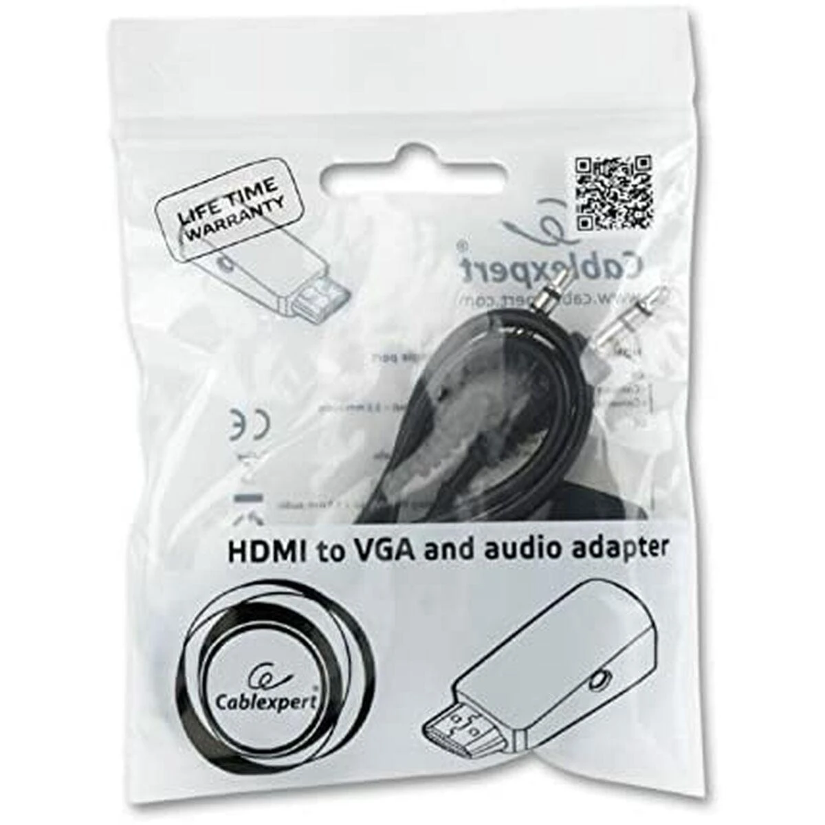 „Gembird“ adapteris HDMI-A(M)->VGA(F) + Audio