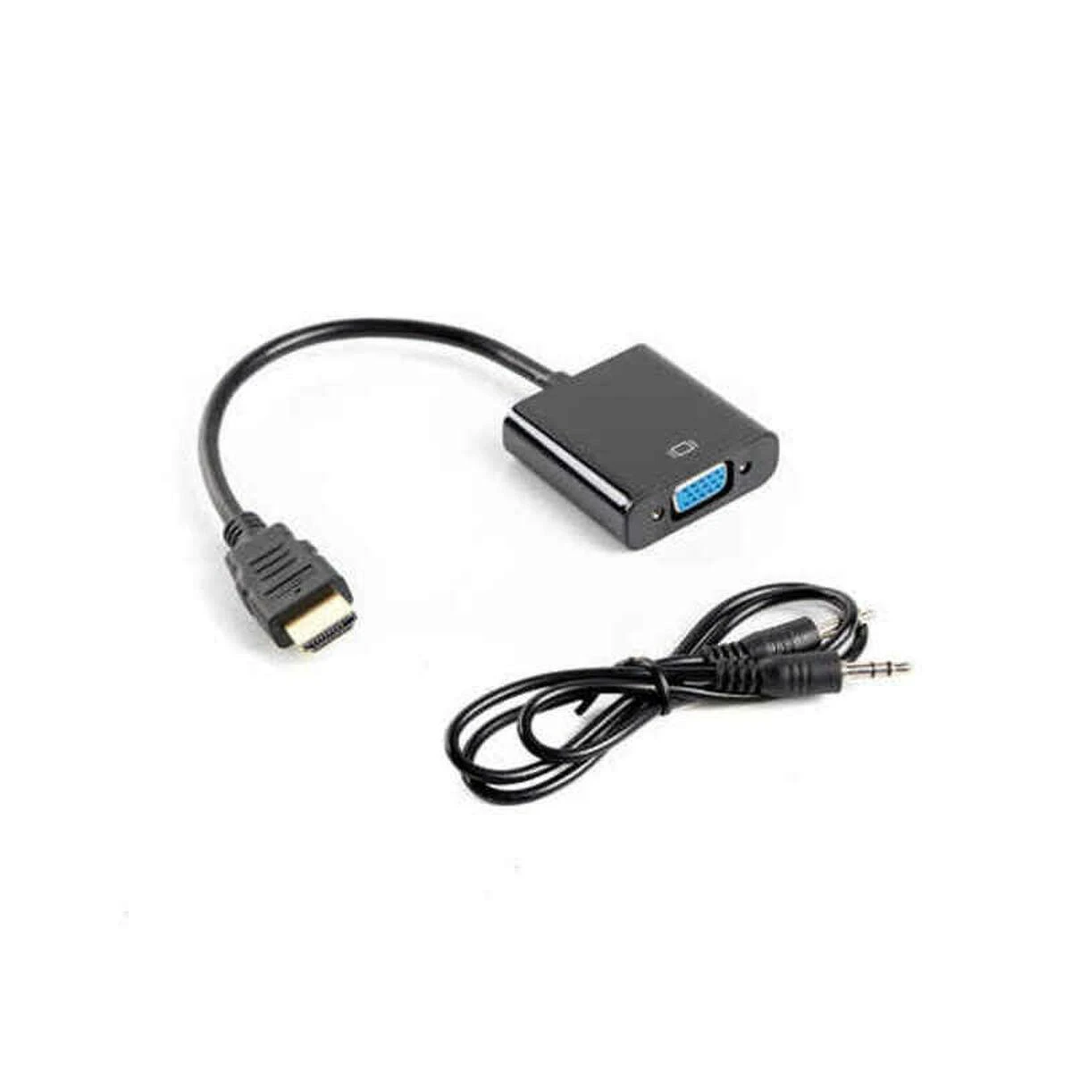 LANBERG AD-0017-BK adapteris HDMI-A M ->VGA F su garso kabeliu