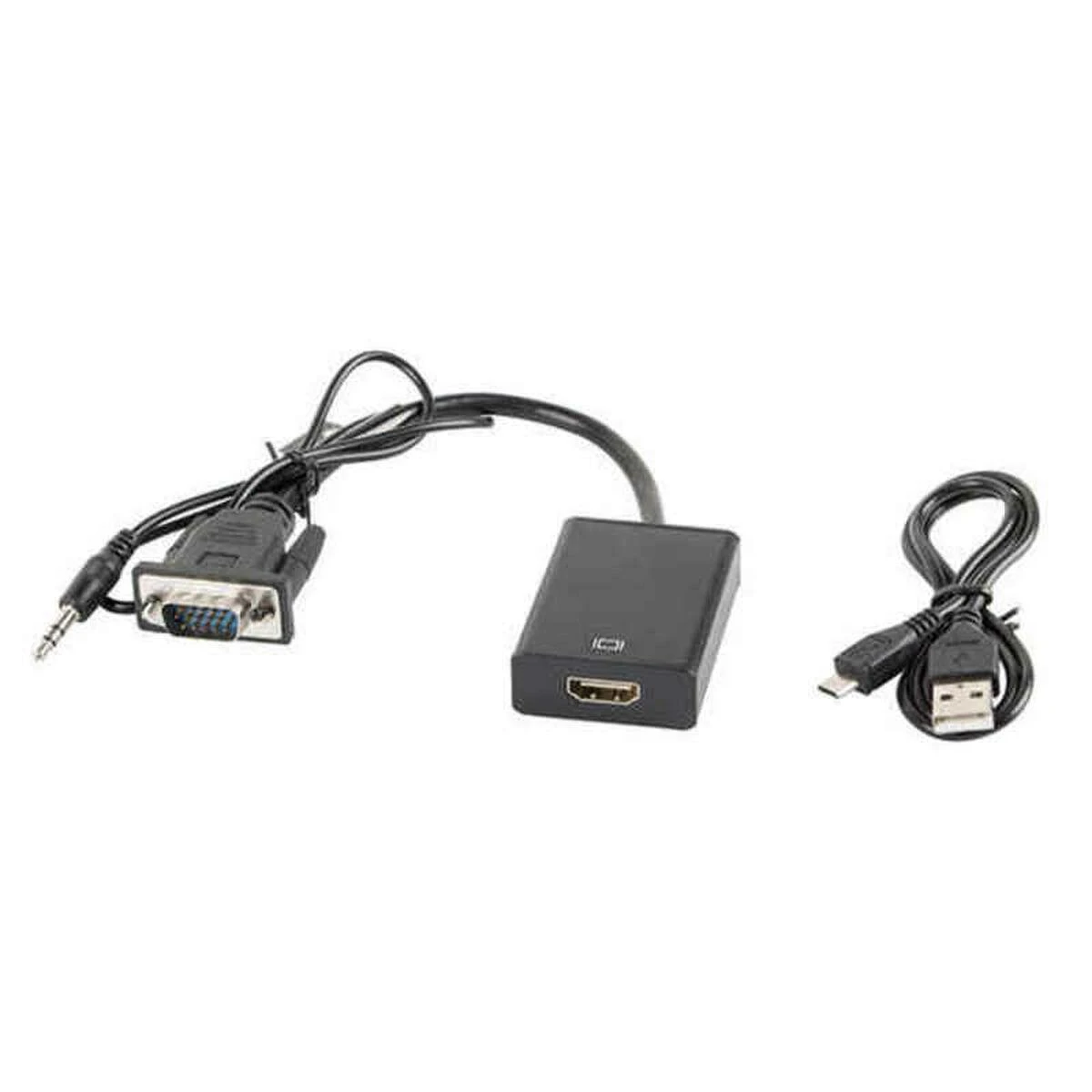 HDMI į VGA adapteris su audio jungtimi