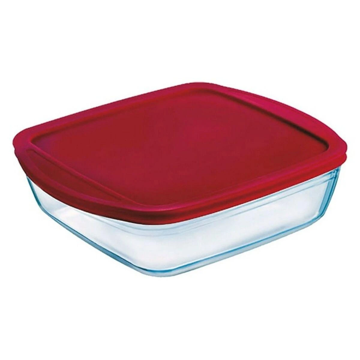 Orkaitėje kepti tinkamas indas su plastikiniu dangčiu C'N'S 28 x 20 x 8 cm OCUISINE