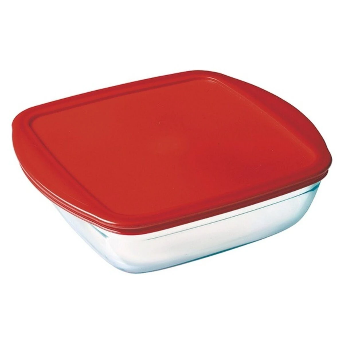 Orkaitėje kepti tinkamas indas su plastikiniu dangčiu C'N'S 28 x 20 x 8 cm OCUISINE