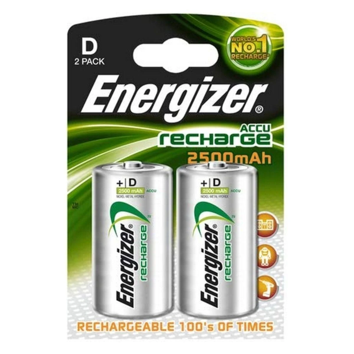 AKUMULIATORIUS BAT-HR20/AKU-2500*P2 1.2 V HR20 / D ENERGIZER