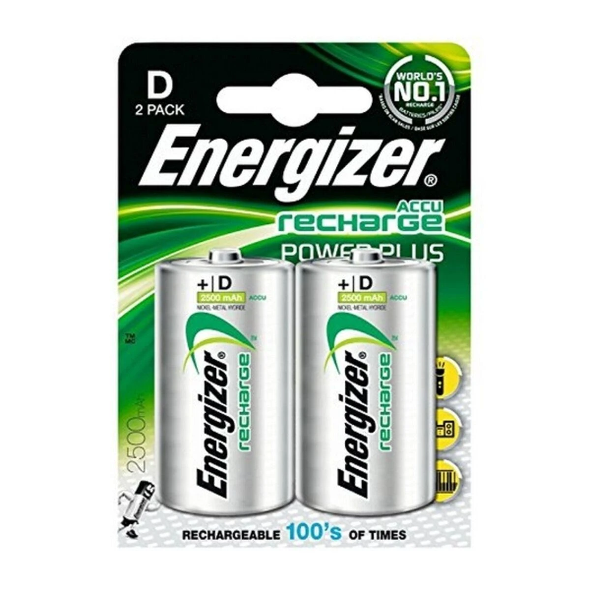 AKUMULIATORIUS BAT-HR20/AKU-2500*P2 1.2 V HR20 / D ENERGIZER