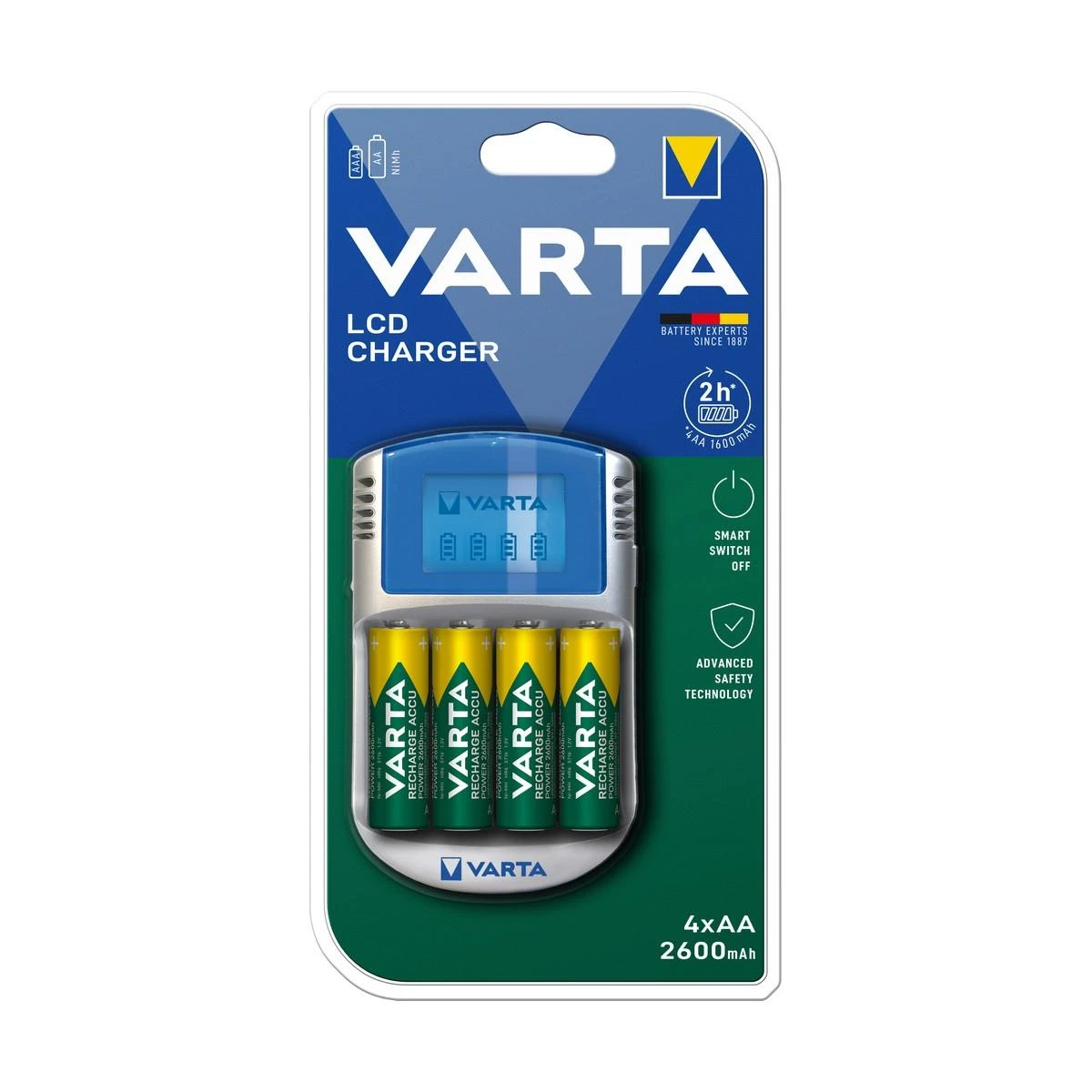 Elementų kroviklis VARTA Power LCD
