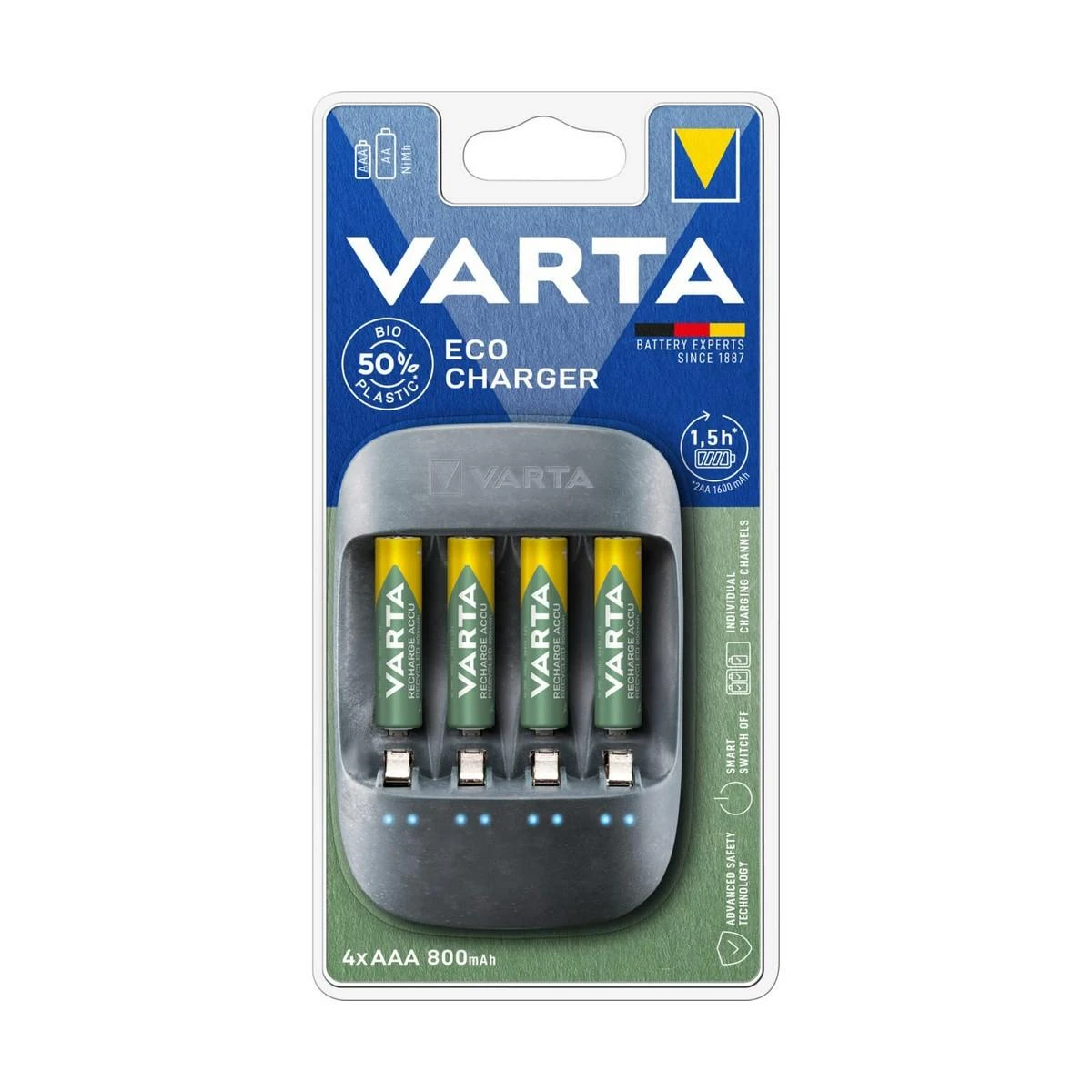 Varta 57680 Ekologiškas baterijų įkroviklis
