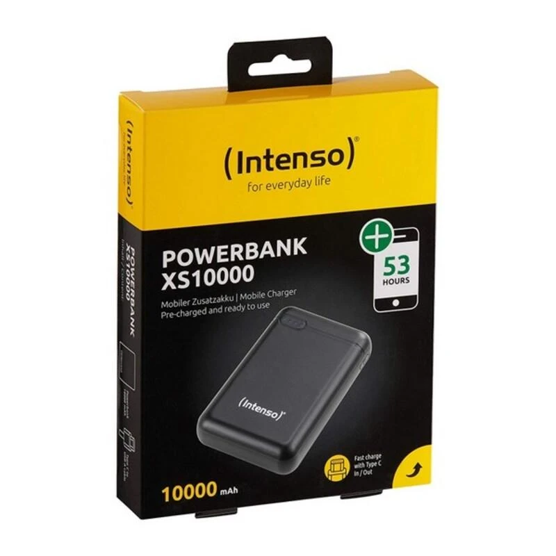 Intenso Powerbank XS10000 juoda 10000 mAh įsk. USB nuo A iki C tipo