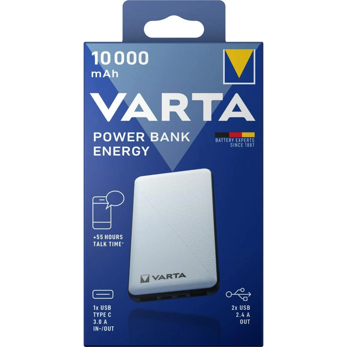 Varta Power bank Energy 10000mAh 57976 išorinė baterija (powerbank)