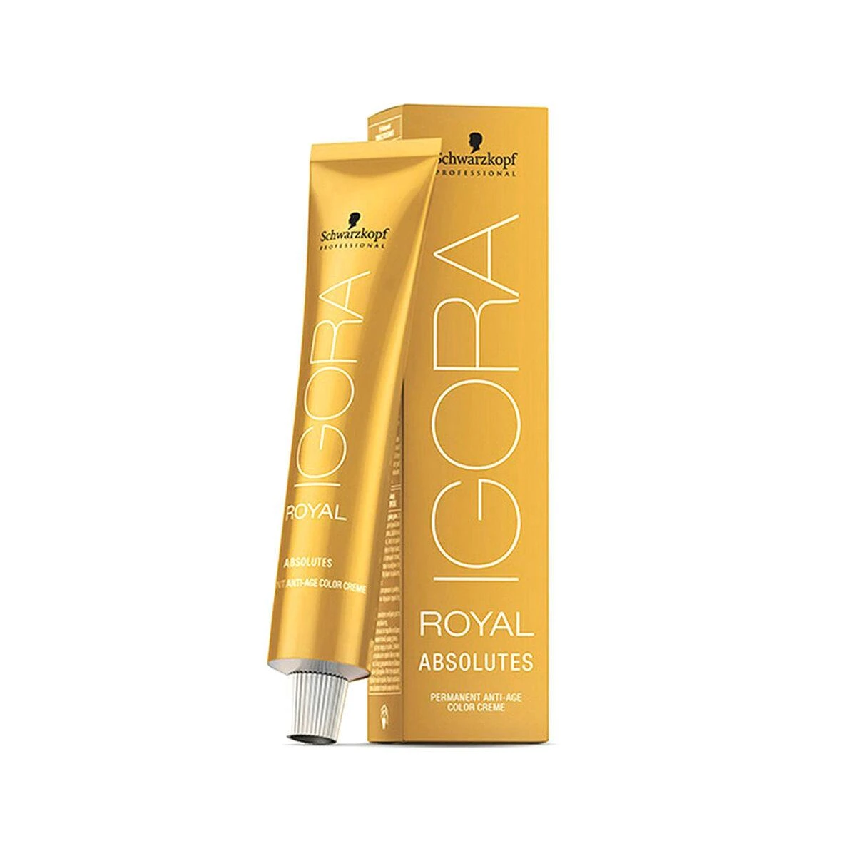 Schwarzkopf Igora Royal Absolutes plaukų dažų tūbelė ir pakuotė
