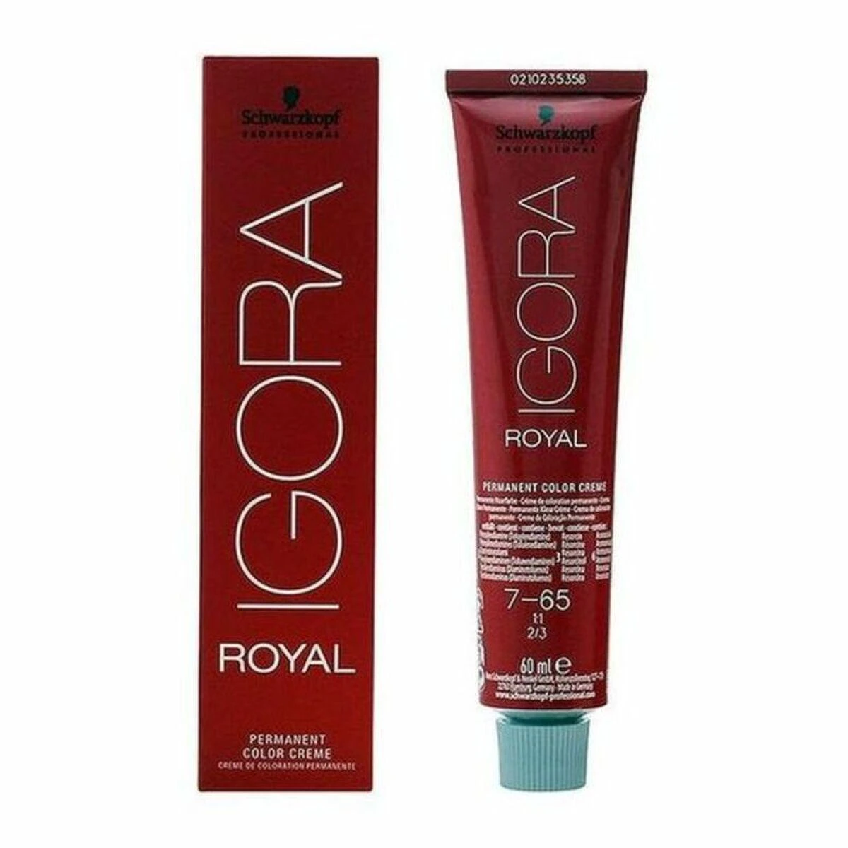 Schwarzkopf Igora Royal dažai: pakuotė ir tūbelė